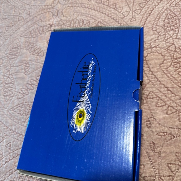 Featherlite Ballroom Dance Shoes - 9 Narrow - Carol White Satin, 1.3" Heel - Picture 14 of 14